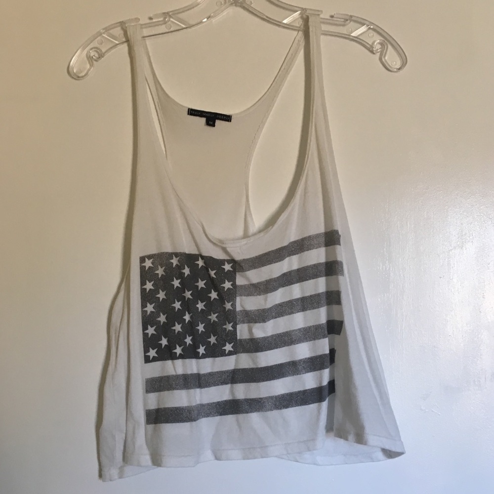 Truly madly deeply American flag top